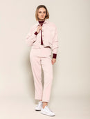 Calça reta em veludo com bolsos Biamar