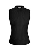 Regata em fio pluma canelada e com gola rolê Biamar