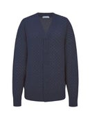 Casaco em fio pluma com padronagem poá e mangas de cava quadrada Biamar