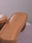 Tamanco mônaco com salto redondo Biamar