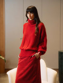 Blusa canelada com gola removível e mangas bufantes  de cava quadrada Biamar