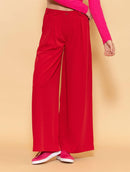 Calça pantalona com pregas e bolsos faca Urbanity