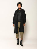 Casaco alongado em ponto bombom com punho e mangas de cava quadrada Biamar