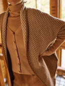 Capa reversível com padronagem xadrez Biamar