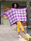 Capa mullet em padronagem geométrica com gola média Urbanity