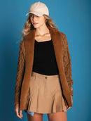 Casaco com tecimento em tranças aBenção