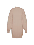 Vestido de gola média com mangas bufantes de cava quadrada aBenção