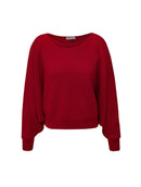 Blusa ampla canelada com gola canoa Biamar