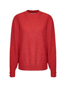 Blusa alongada de gola redonda com detalhe em botões e mangas de cava posta Biamar