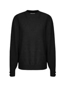 Blusa alongada de gola redonda com detalhe em botões e mangas de cava posta Biamar