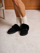 Pantufa oslo em algodão com pele fake e solado elevado Biamar