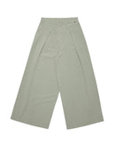 Calça pantalona com pregas e bolsos faca Biamar