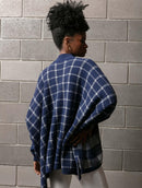 Capa mullet em padronagem geométrica com gola média Urbanity