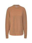 Blusa em fio pluma com gola redonda e mangas de cava raglan Biamar