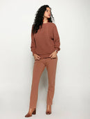 Calça em algodão com bolsos faca e elástico Biamar