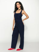 Regata com decote quadrado, recorte frontal e botões Biamar