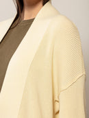 Casaco alongado em algodão com bolsos e mangas de cava quadrada Biamar