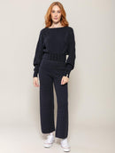 Calça em algodão com textura Biamar