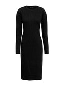 Vestido Urbanity com gola redonda com abertura nas costas