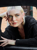 Casaco em algodão com detalhe em tranças e mangas de cava posta Urbanity