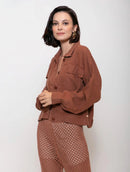 Jaqueta com botões, bolsos e mangas de cava quadrada Biamar