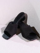 Tamanco mônaco com salto redondo Biamar