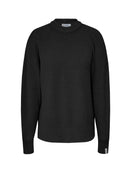 Blusa em fio pluma com gola redonda e mangas de cava raglan Biamar