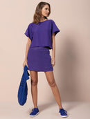 Saia em algodão com tecimento em tranças Urbanity