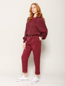 Calça em algodão com bolsos faca e barra dobrada Biamar