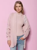 Casaco alongado em algodão com bolsos e mangas de cava quadrada Biamar