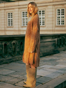 Casaco alongado vazado com mangas de cava quadrada e sem fechamento frontal Biamar