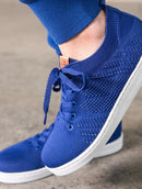 Tênis floripa em malha com textura, cadarço e solado baixo Biamar