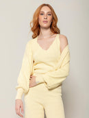 Casaco em algodão com textura e mangas de cava quadrada Biamar