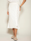 Saia envelope em algodão com trama detalhada Biamar