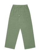 Calça reta com bolsos e cordão ajustável Biamar