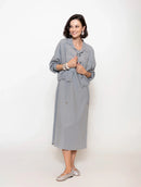 Jaqueta com botões, bolsos e detalhe em elástico Biamar