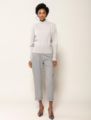 Calça com pregas, bolsos e barra dobrada Biamar