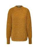 Blusa alongada com gola redonda, bolsos e mangas de cava raglan Biamar