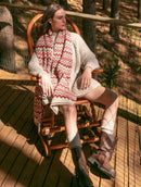 Manta com padronagem geométrica aBenção