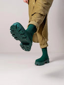 Bota Berlim em malha knit de cano médio e solado tratorado Biamar Outlet