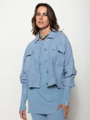 Jaqueta com botões, bolsos e mangas de cava quadrada Biamar