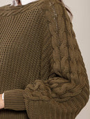 Blusa em algodão com detalhes em tranças e gola canoa Biamar