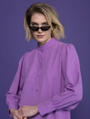 Vestido midi com botões e mangas bufantes Urbanity