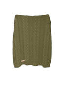 Manta em algodão para sofá com tecimento em tranças Biamar home