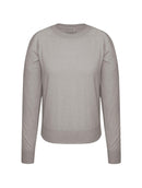 Blusa em lâ e cashmere com gola redonda e mangas de cava raglan Biamar