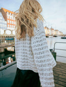 Casaco em ponto bombom com mangas de cava quadrada Biamar