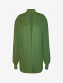 Casaco alongado em algodão com bolsos e mangas de cava quadrada Biamar