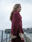 Casaco em algodão com bolsos, botões e mangas de cava quadrada Biamar