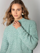 Blusa cropped com tecimento em tranças aBenção