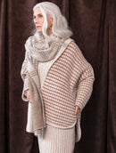 Casaco oversized reversível com capuz e sem fechamento frontal Biamar